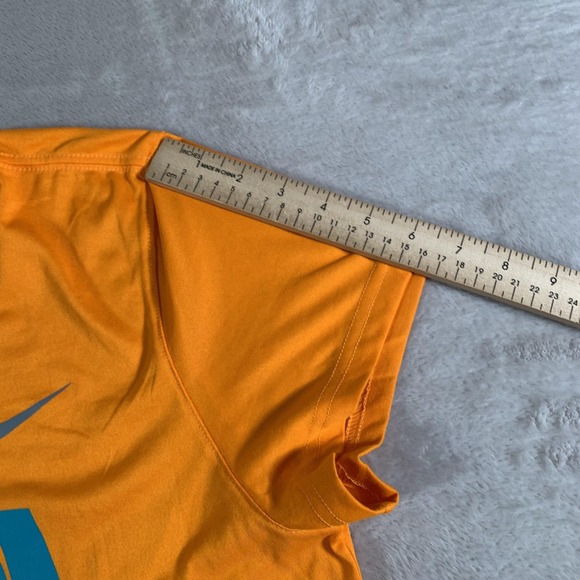 Miami Dolphins Shirt Tee Womens XL Orange NFL Football Nike‎ Dri-FIT 11-On Flag - Picture 6 of 10